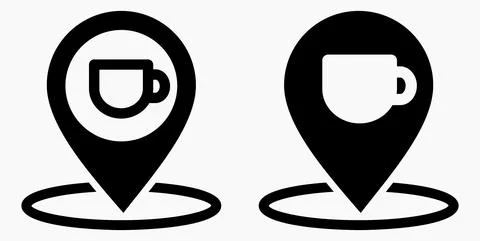 Cafe location Stock Illustration