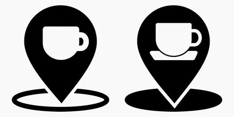 Cafe location Stock Illustration