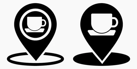 Cafe location Stock Illustration