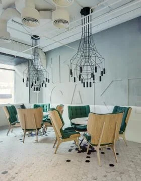 Cafe in loft style Stock-Fotos