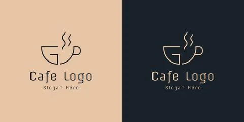 Cafe logo design Stock Illustration