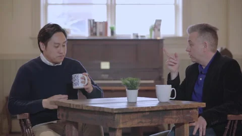 Cafe Meeting Stock Footage 150458814