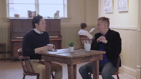 Cafe Meeting Stock Footage 150458914