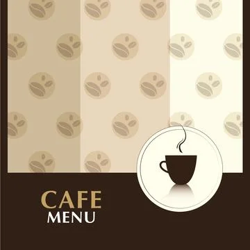 Cafe menu background illustration design Stock Illustration
