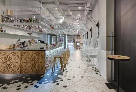 Cafe in modern style Stock-Fotos
