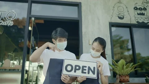 Cafe New Normal Stock Footage 146157838