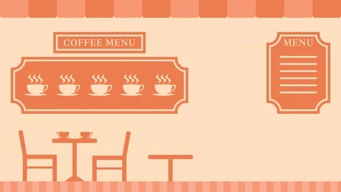 Cafe open Transitions. 1080p - 30 fps - Alpha Channel (6) Stock Footage 280813630