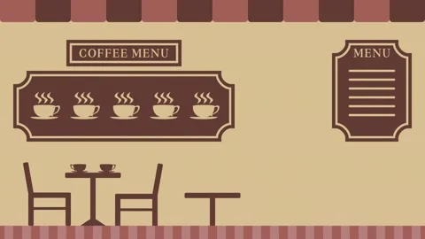 Cafe open Transitions. 1080p - 30 fps - Alpha Channel (1) Stock Footage 280813697