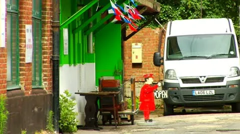 Cafe or Pub East End of London Stock Footage 22152820