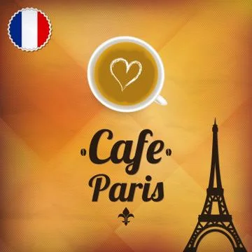Cafe Paris Stock Illustration