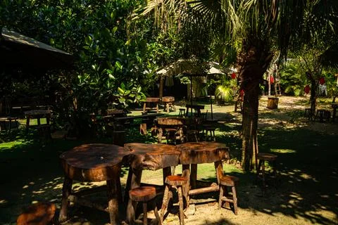 Cafe in the park. Stock-Fotos