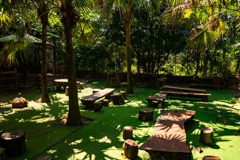 Cafe in the park. 스톡 사진