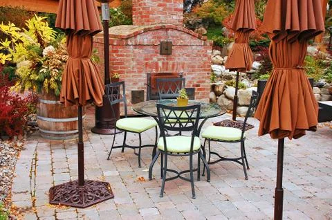 Cafe patio Stock Photos
