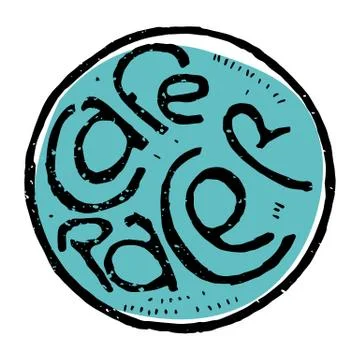 Cafe racer text lettering Stock Illustration