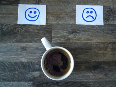 The cafe returns a smile Stock Photos
