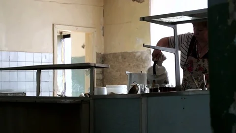 Cafe in the Russian countryside Video stock 78143497