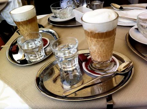 Cafe scene Vienna Stock Photos