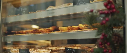 Cafe shop window display Stock Footage 152582921