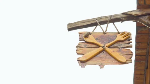 Cafe sign. Stock Footage 93744701