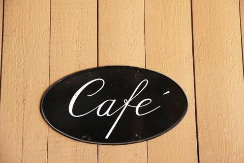 Cafe sign Stock Photos