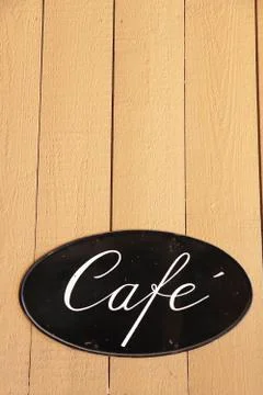 Cafe sign Foto stock