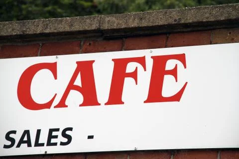 Cafe sign Stock Photos