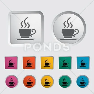 Cafe single icon. Stock Illustration