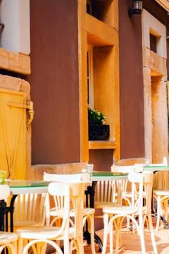 Cafe on the street Stock Photos