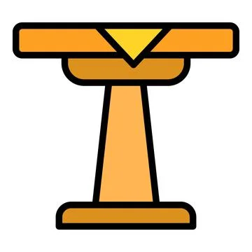 Cafe table icon vector flat Stockillustratie