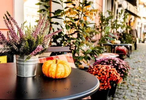 Cafe Table Outside Stock Photos
