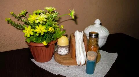 The cafe on the table Stock Photos