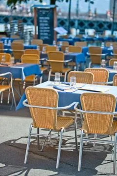Cafe tables Stock Photos