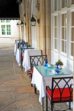 Cafe Terrace Foto stock