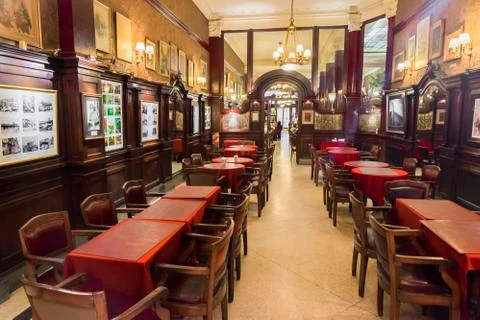 Cafe tortoni  Stock Photos