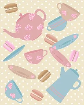 Cafe vintage Stock Illustration