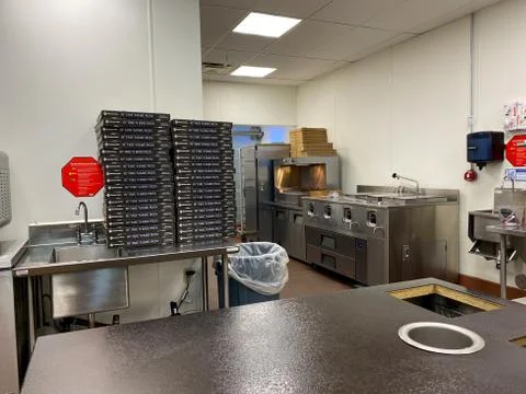 The Cafe work area inside a Sam's Club in Orlando, Florida. Stock Photos