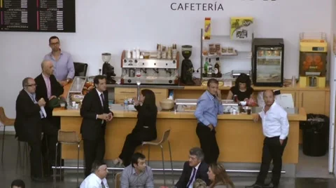Cafereria Timelapse Stock Footage 8686085