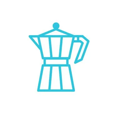 Cafetera icon. From blue icon set. Stock Illustration