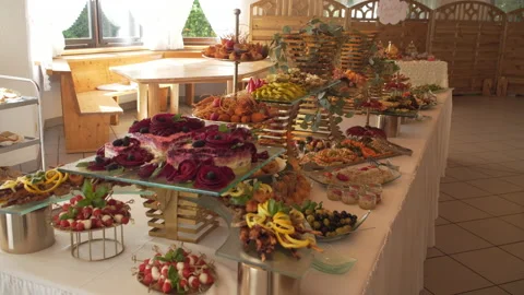 Cafeteria or buffet restaurant Stock Footage 196999680