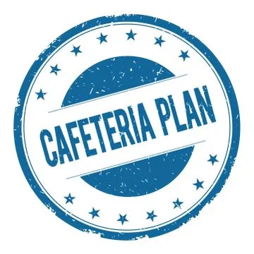 CAFETERIA PLAN stamp sign Stock Illustration
