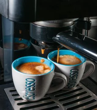 Caff espresso in tazzina Stock Photos