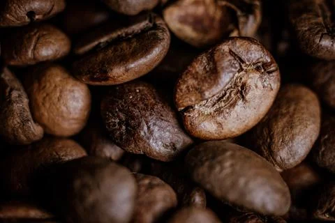 Caffe beans closeup 库存照片