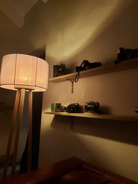 Caffe with cameras 写真素材