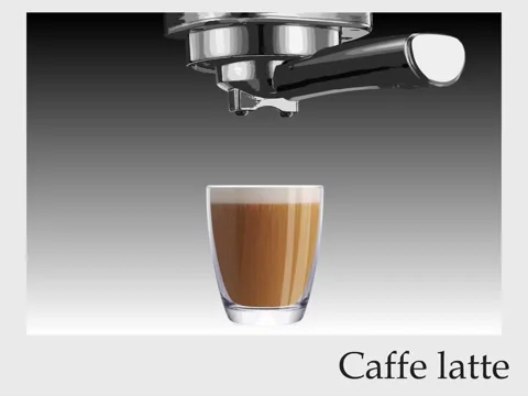 Caffe Latte Animation Stock Footage
