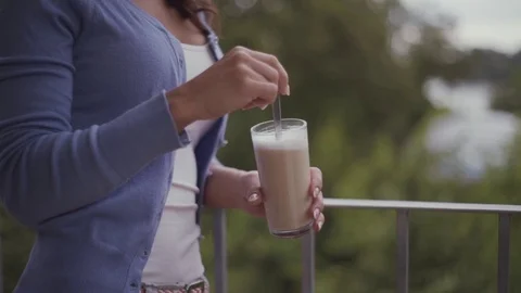 Caffe stiring Stock Footage 73052470