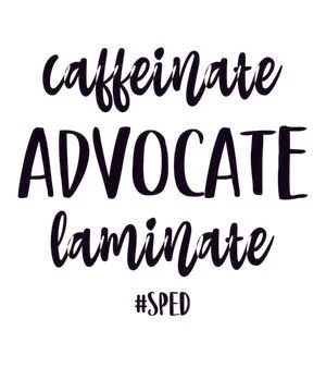 Caffeinate advocate laminate Stock Illustration