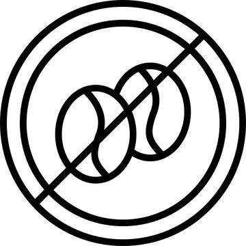 Caffeine Line Icon Design Stock Illustration