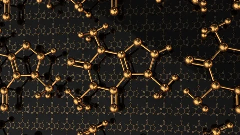 Caffeine molecule 3D chemical structure stimulant in coffee, tea, chocolate Stock Footage 193794520