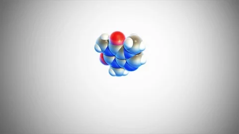 Caffeine Molecule Stock Footage 73344123