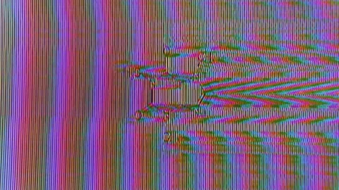 Caffeine molecule structure, glitch effect visual, glitches motion Stock Footage 246344260